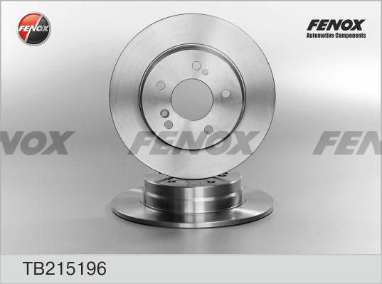 Fenox TB215196 - Гальмівний диск autozip.com.ua