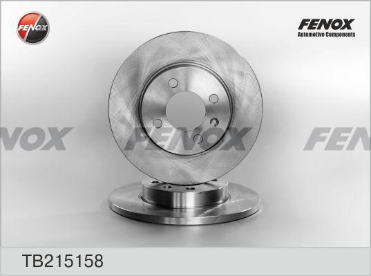 Fenox TB215158 - Гальмівний диск autozip.com.ua