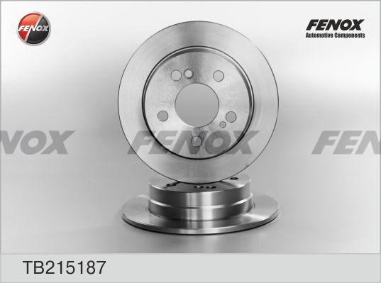Fenox TB215187 - Гальмівний диск autozip.com.ua