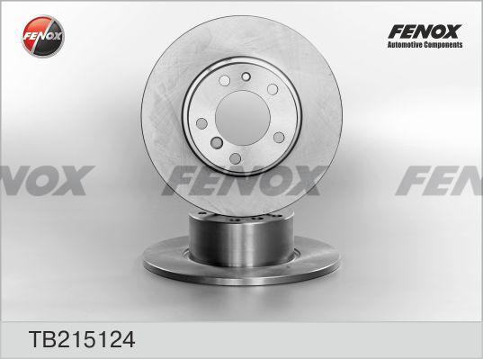 Fenox TB215124 - Гальмівний диск autozip.com.ua