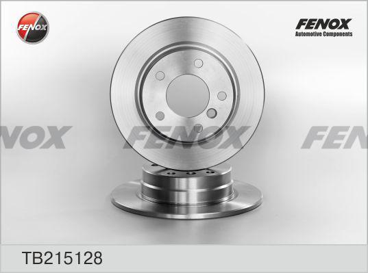 Fenox TB215128 - Гальмівний диск autozip.com.ua