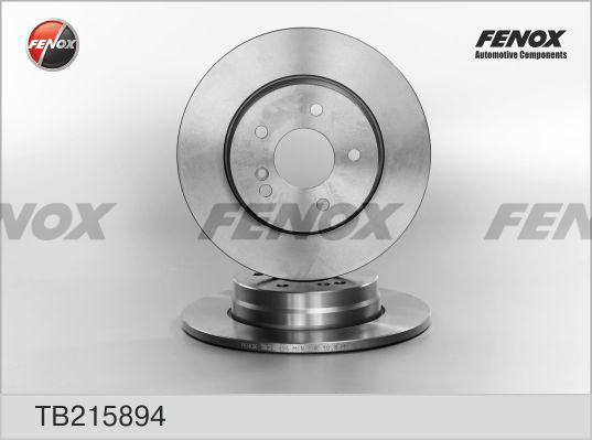 Fenox TB215894 - Гальмівний диск autozip.com.ua