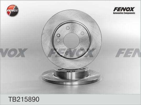 Fenox TB215890 - Гальмівний диск autozip.com.ua