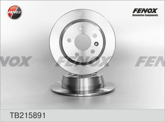 Fenox TB215891 - Гальмівний диск autozip.com.ua