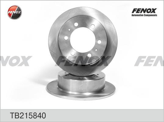 Fenox TB215840 - Гальмівний диск autozip.com.ua