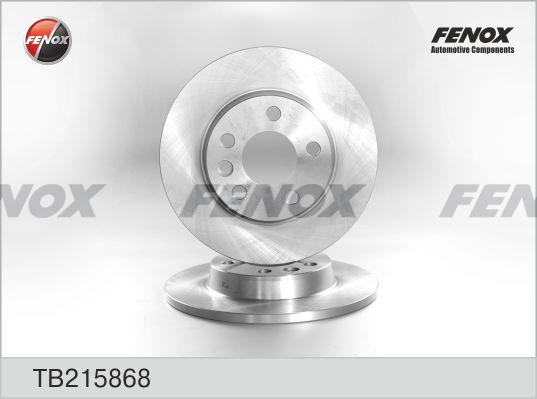 Fenox TB215868 - Гальмівний диск autozip.com.ua