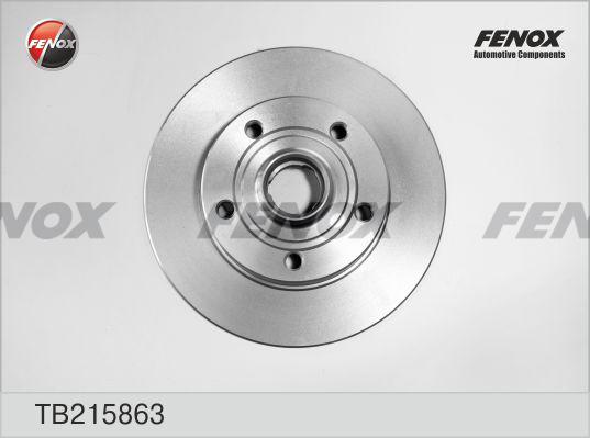 Fenox TB215863 - Гальмівний диск autozip.com.ua