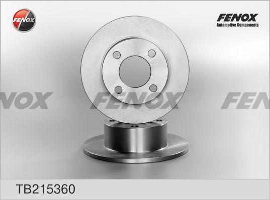 Fenox TB215360 - Гальмівний диск autozip.com.ua