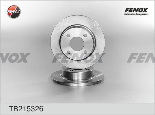 Fenox TB215326 - Гальмівний диск autozip.com.ua