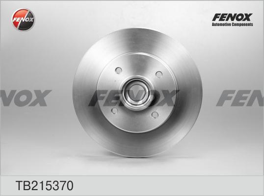 Fenox TB215370 - Гальмівний диск autozip.com.ua