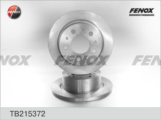 Fenox TB215372 - Гальмівний диск autozip.com.ua