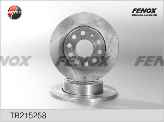 Fenox TB215258 - Гальмівний диск autozip.com.ua