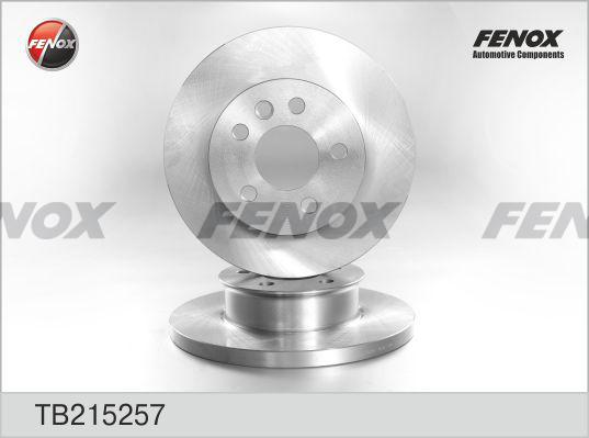 Fenox TB215257 - Гальмівний диск autozip.com.ua