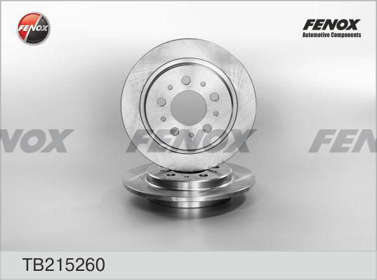 Fenox TB215260 - Гальмівний диск autozip.com.ua