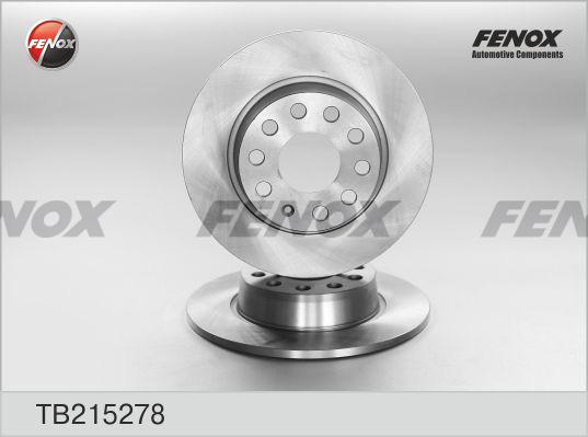 Fenox TB215278 - Гальмівний диск autozip.com.ua