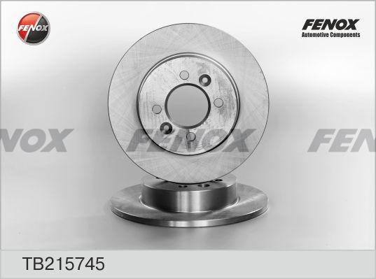 Fenox TB215745 - Гальмівний диск autozip.com.ua