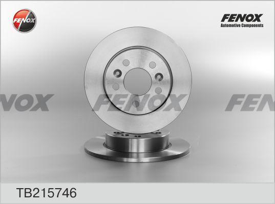 Fenox TB215746 - Гальмівний диск autozip.com.ua