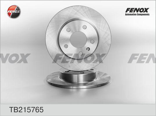 Fenox TB215765 - Гальмівний диск autozip.com.ua