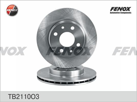 Fenox TB2110O3 - Гальмівний диск autozip.com.ua