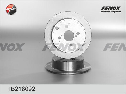 Fenox TB218092 - Гальмівний диск autozip.com.ua