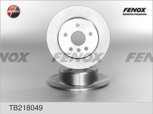 Fenox TB218049 - Гальмівний диск autozip.com.ua