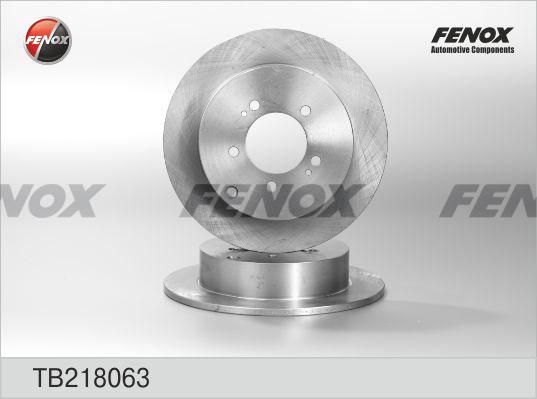 Fenox TB218063 - Гальмівний диск autozip.com.ua