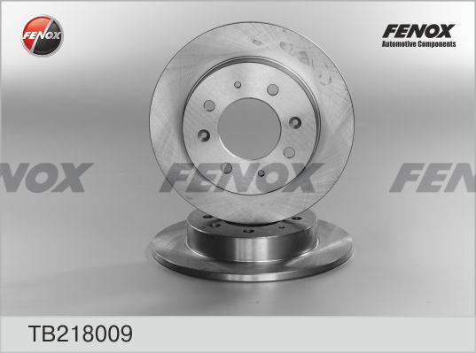 Fenox TB218009 - Гальмівний диск autozip.com.ua