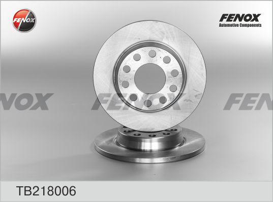 Fenox TB218006 - Гальмівний диск autozip.com.ua