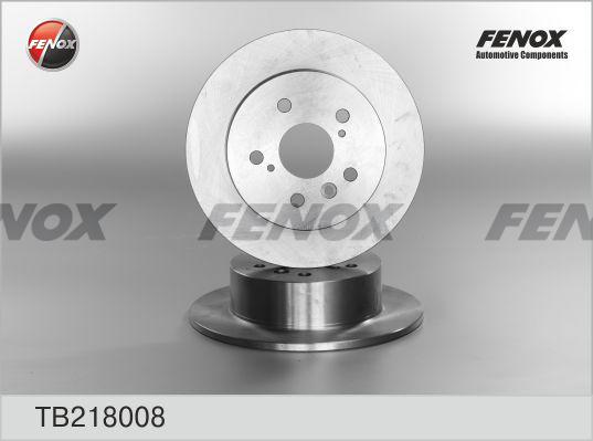 Fenox TB218008 - Гальмівний диск autozip.com.ua
