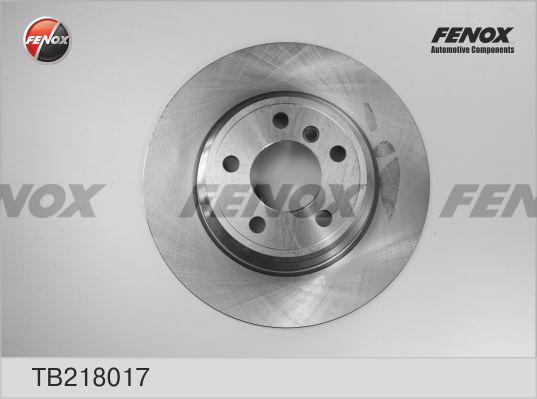 Fenox TB218017 - Гальмівний диск autozip.com.ua