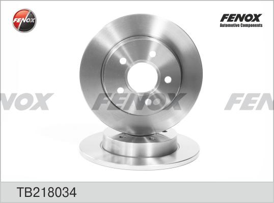 Fenox TB218034 - Гальмівний диск autozip.com.ua