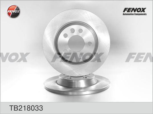 Fenox TB218033 - Гальмівний диск autozip.com.ua