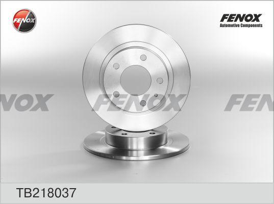 Fenox TB218037 - Гальмівний диск autozip.com.ua