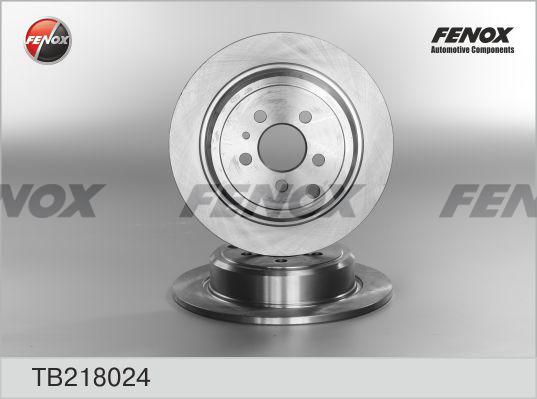 Fenox TB218024 - Гальмівний диск autozip.com.ua