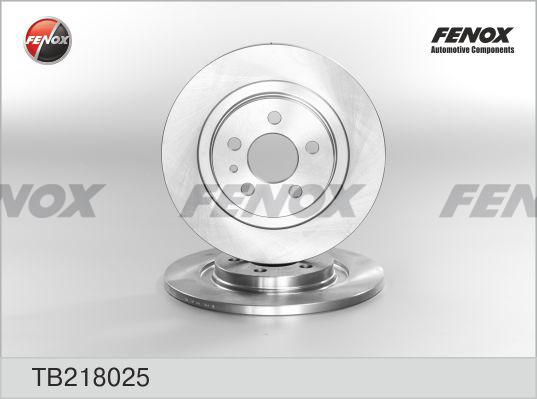 Fenox TB218025 - Гальмівний диск autozip.com.ua