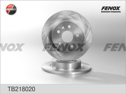 Fenox TB218020 - Гальмівний диск autozip.com.ua