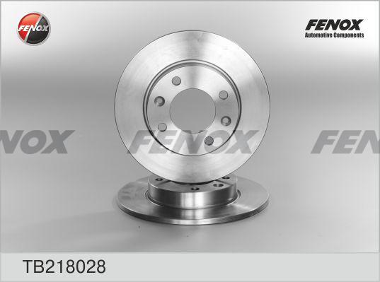 Fenox TB218028 - Гальмівний диск autozip.com.ua