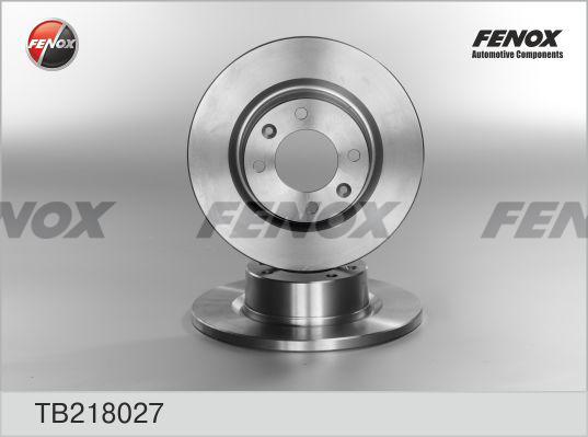 Fenox TB218027 - Гальмівний диск autozip.com.ua