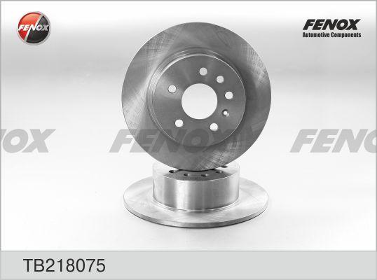 Fenox TB218075 - Гальмівний диск autozip.com.ua
