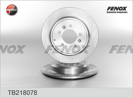 Fenox TB218078 - Гальмівний диск autozip.com.ua