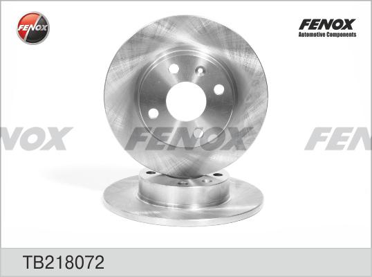 Fenox TB218072 - Гальмівний диск autozip.com.ua