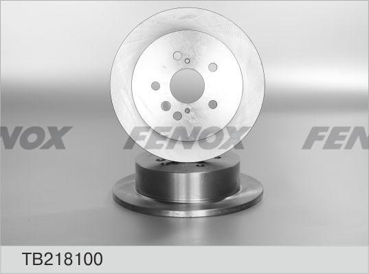 Fenox TB218100 - Гальмівний диск autozip.com.ua