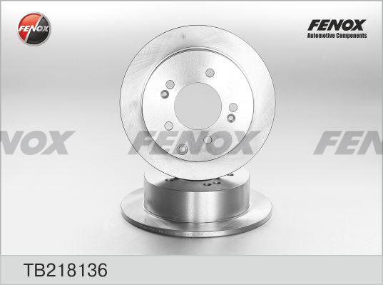 Fenox TB218136 - Гальмівний диск autozip.com.ua