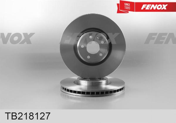 Fenox TB218127 - Гальмівний диск autozip.com.ua