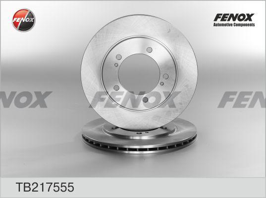 Fenox TB217555 - Гальмівний диск autozip.com.ua