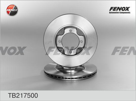Fenox TB217500 - Гальмівний диск autozip.com.ua