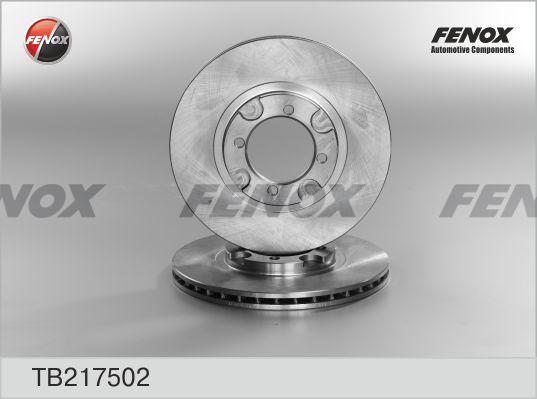 Fenox TB217502 - Гальмівний диск autozip.com.ua