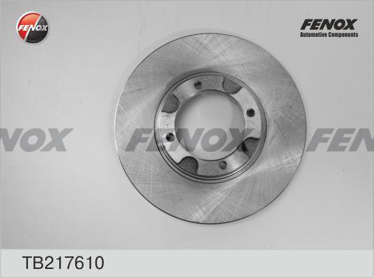 Fenox TB217610 - Гальмівний диск autozip.com.ua