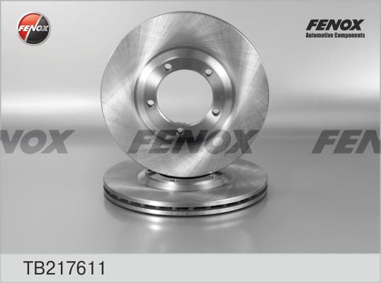Fenox TB217611 - Гальмівний диск autozip.com.ua