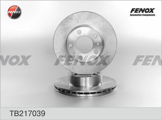 Fenox TB217039 - Гальмівний диск autozip.com.ua
